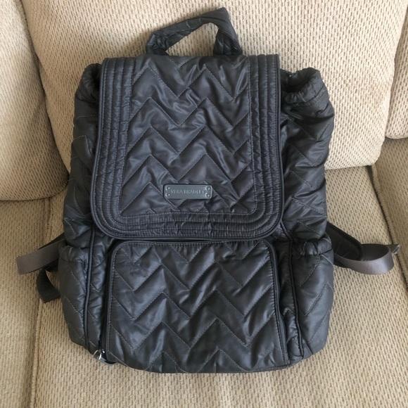 Vera Bradley Bags Vera Bradley Quilted Backpack Grey Poshmark